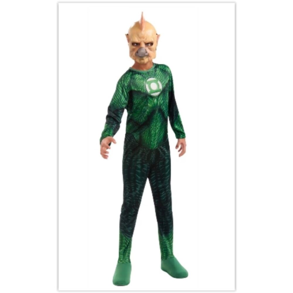 Kids Costume Green Lantern "Tomar Re" Kids Large Size 12-14 Full Costume NEW